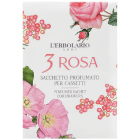 3 ROSAS SAQUITO PERFUMADO PARA CAJONES L`ERBOLARIO